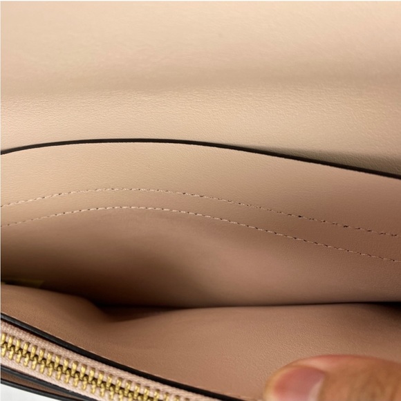 Kate Spade Liz Putnam black and light pink shoulder clutch purse - Picture 11 of 14